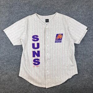 Vintage Phoenix Suns Shirt Jersey Mens L Gray Salem Sportswear Made in USA 90s